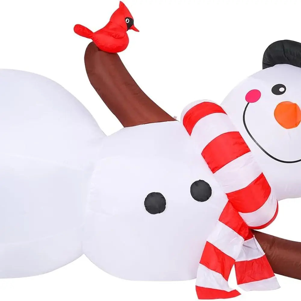 LED Snowman Inflatable Outdoor Christmas Decoration for Lawn and Patio