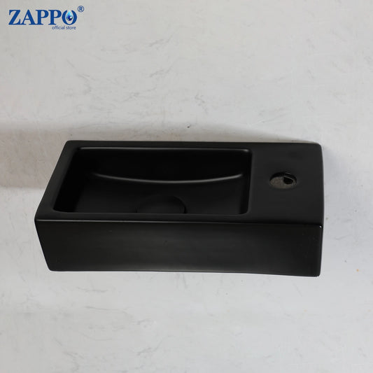 Torayvino Floating Vessel Sink Wall Mounted Rectangular Ceramic Basin
