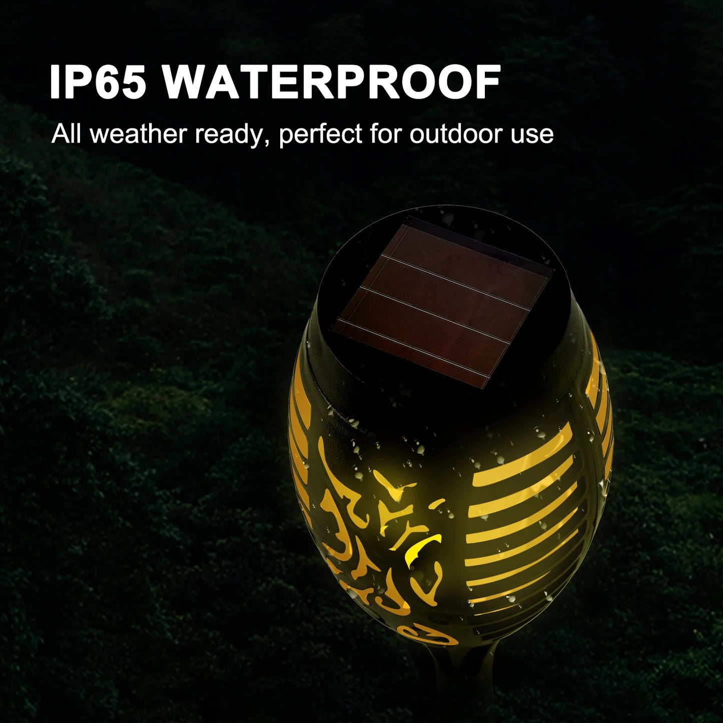 Solar LED Torch Lights Flickering Flame Waterproof Outdoor Pathway