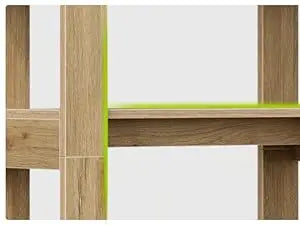 LITTLE TREE 5 Tier Bookshelf Arch Shaped Wooden Bookcase