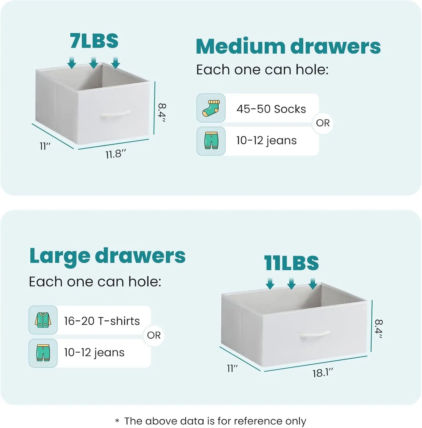 XMSJ Dresser With 7 Drawers And TV Stand Metal Frame